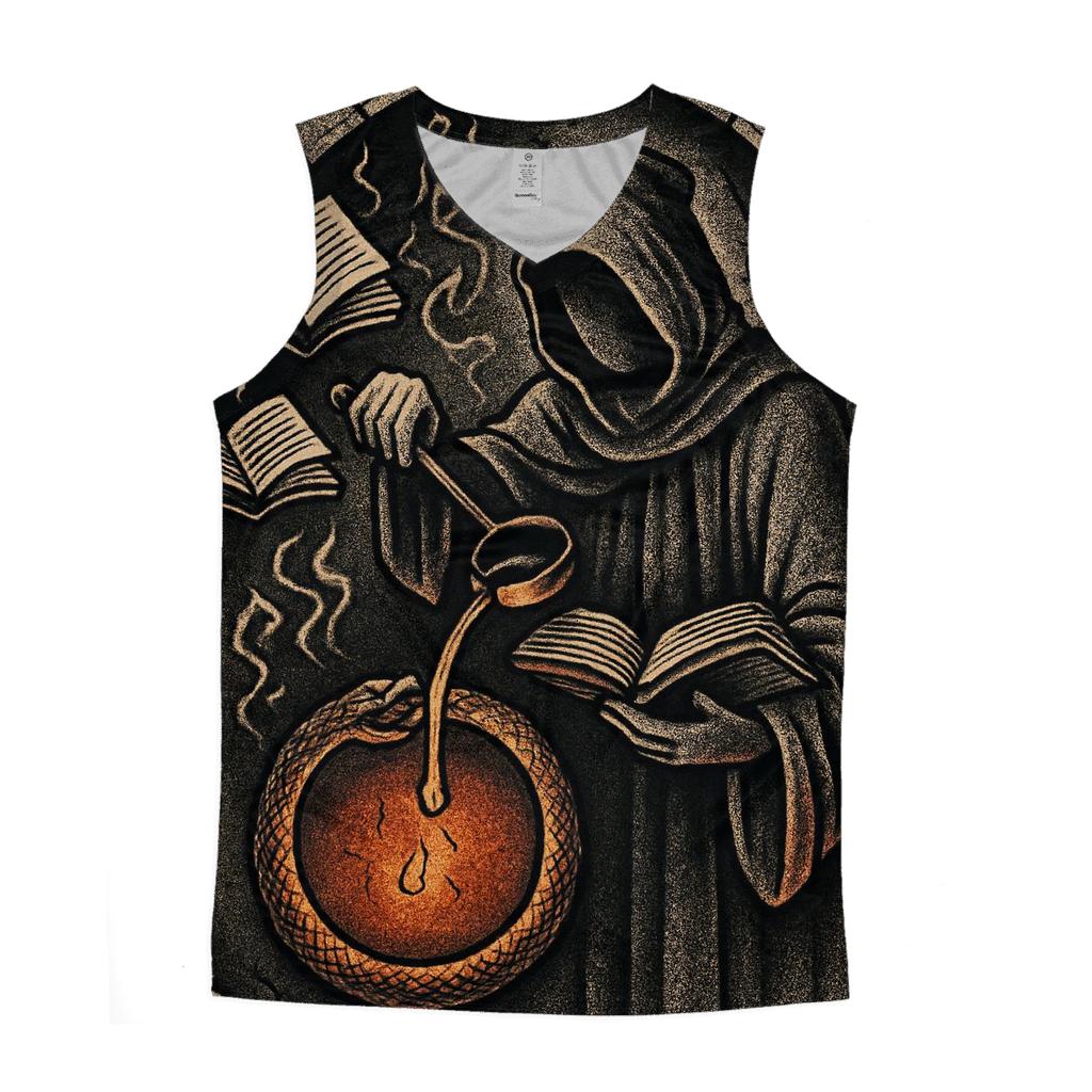 Library Of Molten Ink Ouroboros trendy fitted tank tops