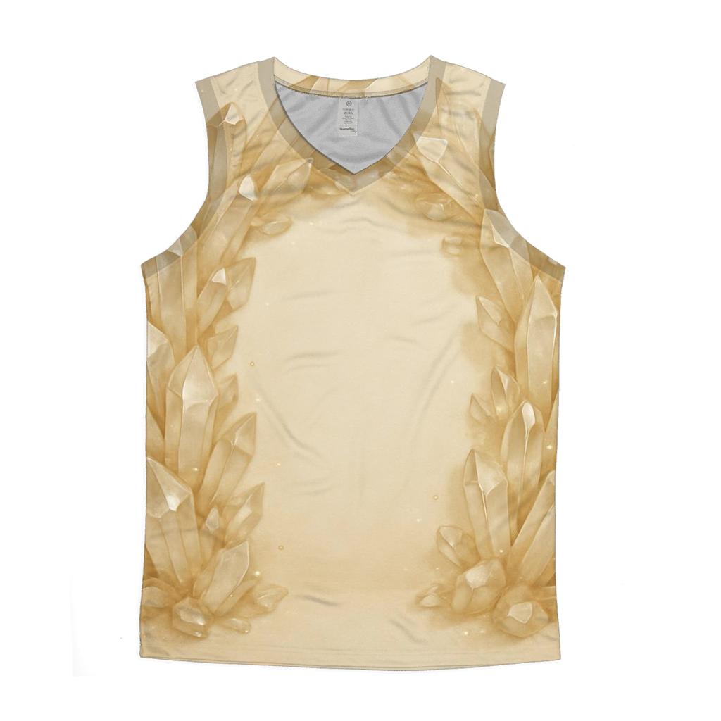 Champagne Crystal Archway cotton sleeveless tops