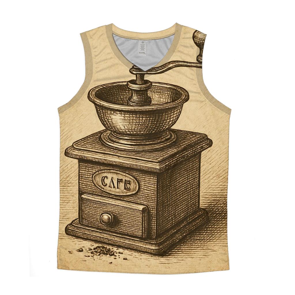 Vintage Grinder Etching personalized athletic tanks
