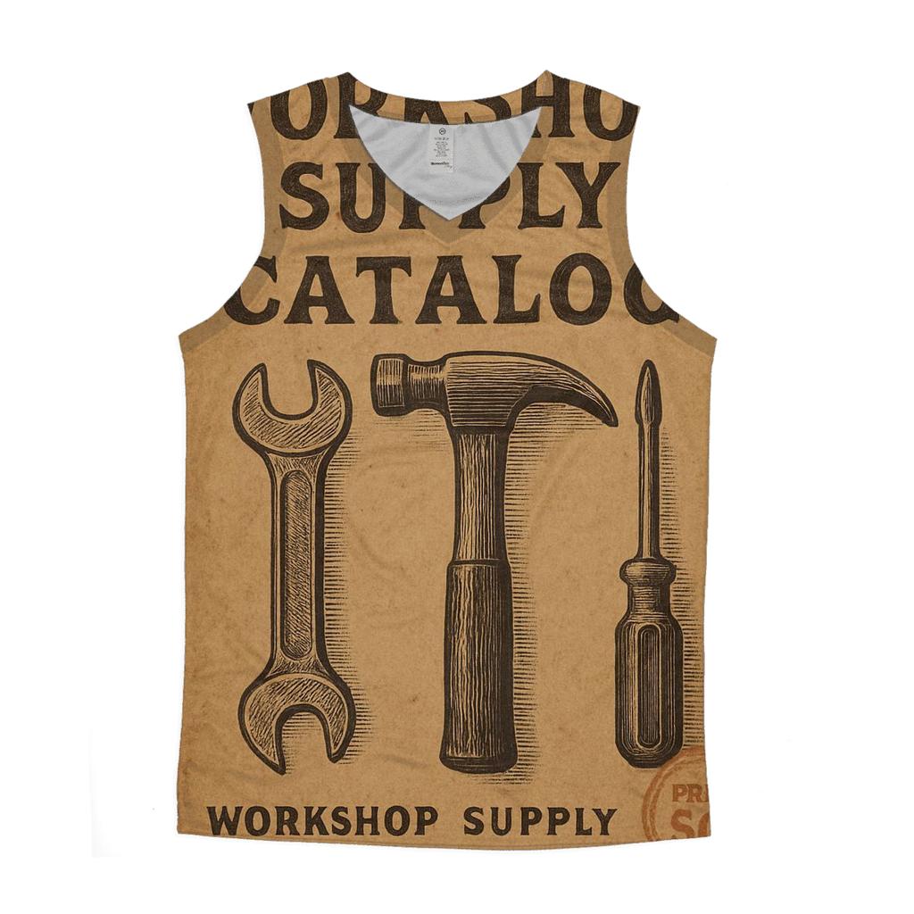 Antique Workshop Tools Catalog Cover custom tank tops