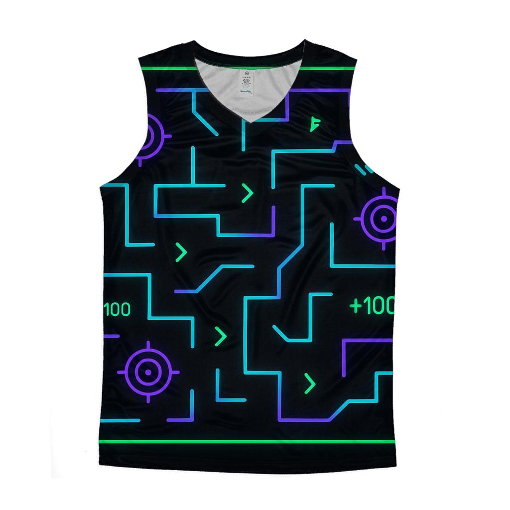 Laser Tag Arena Maze cotton sleeveless tops