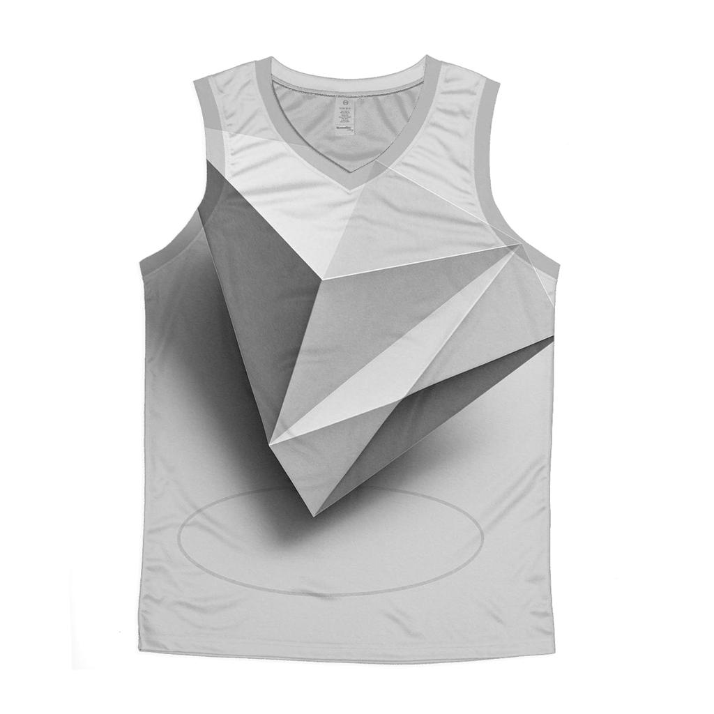 Filter Fold Geometry sports performance tank tops