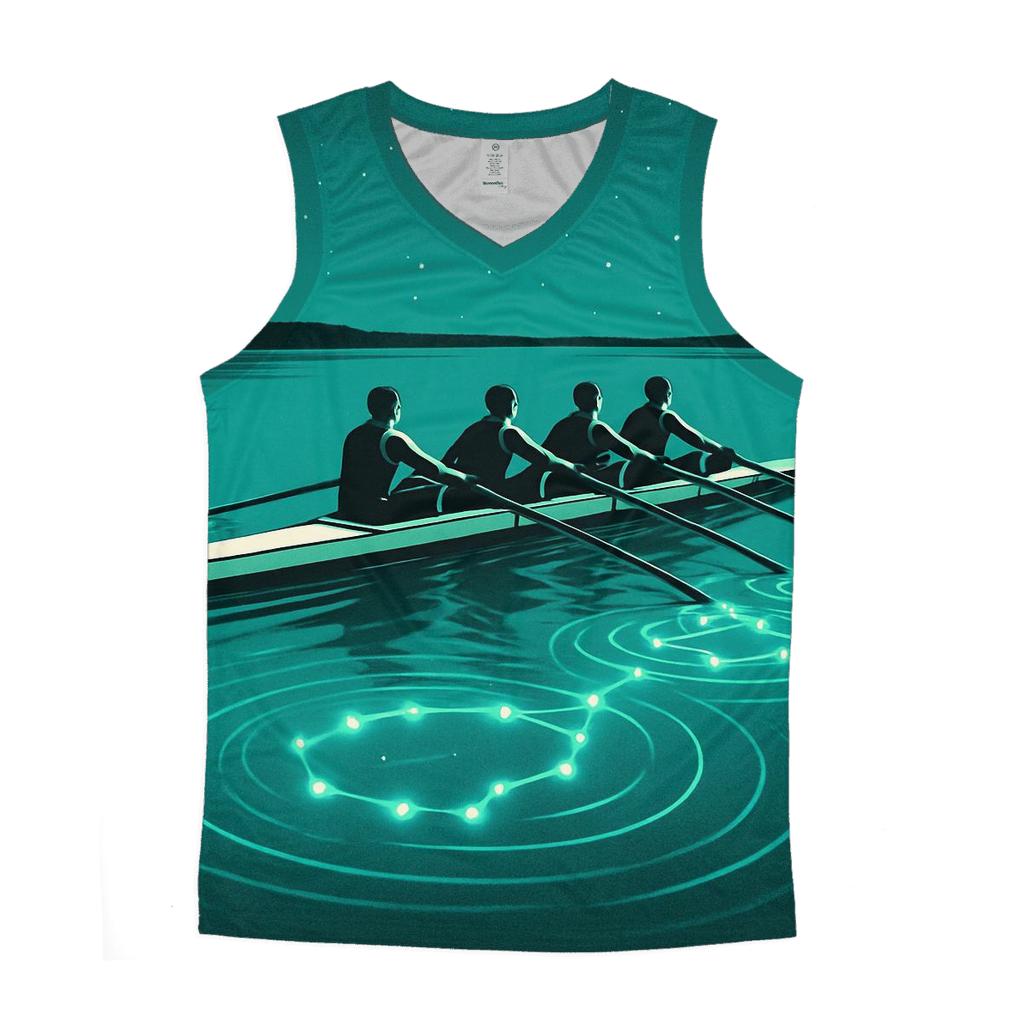 Turquoise Rowing Constellation Stroke custom tank tops