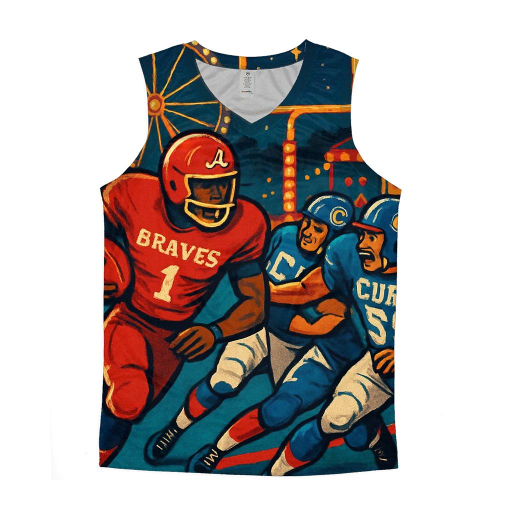 Carnival Midway Trick Play Tackle cotton sleeveless tops