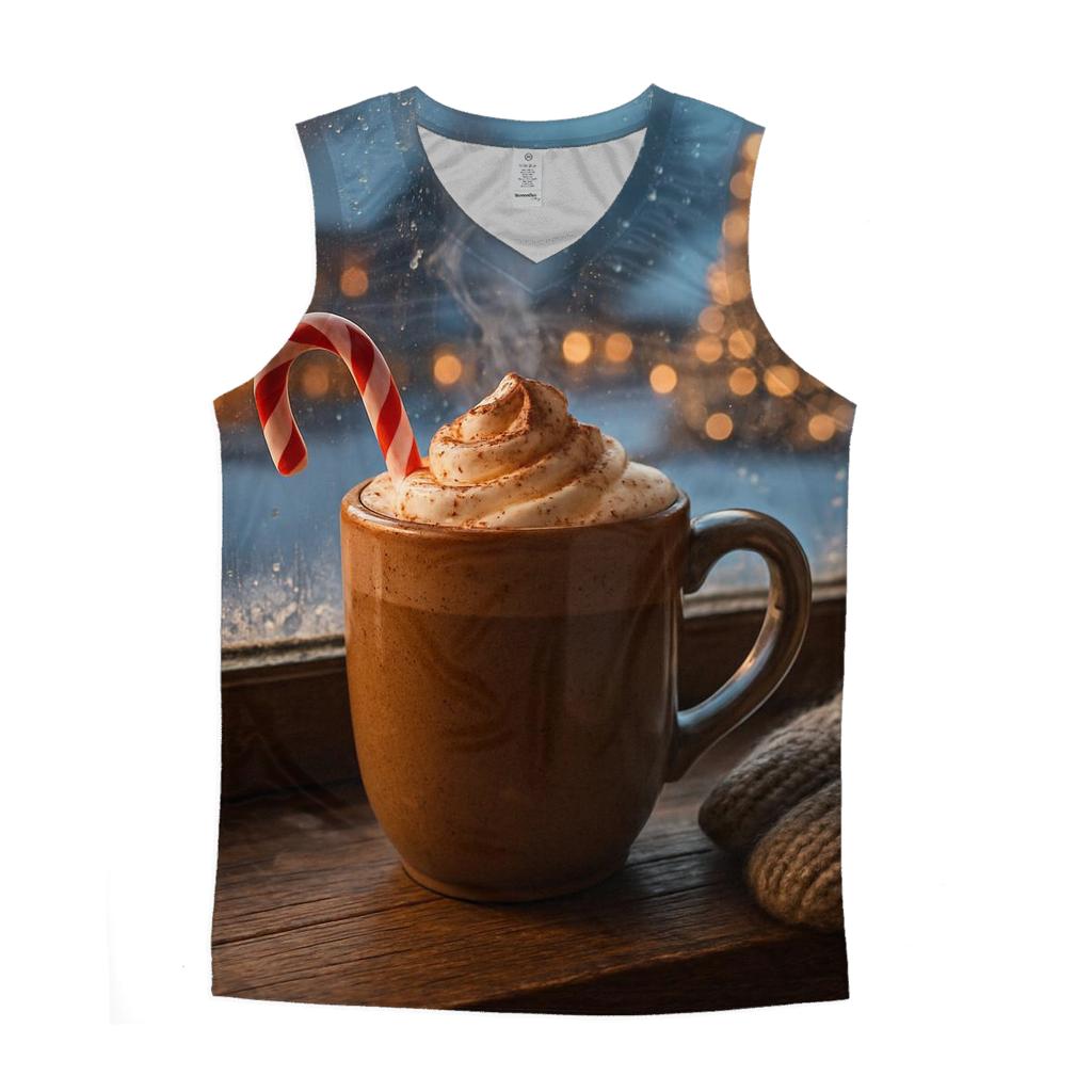Hot Cocoa By The Village Window stylish racerback tanks