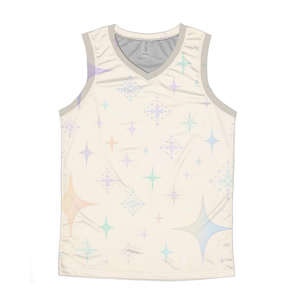 Pastel Holographic Star Garden stylish racerback tanks