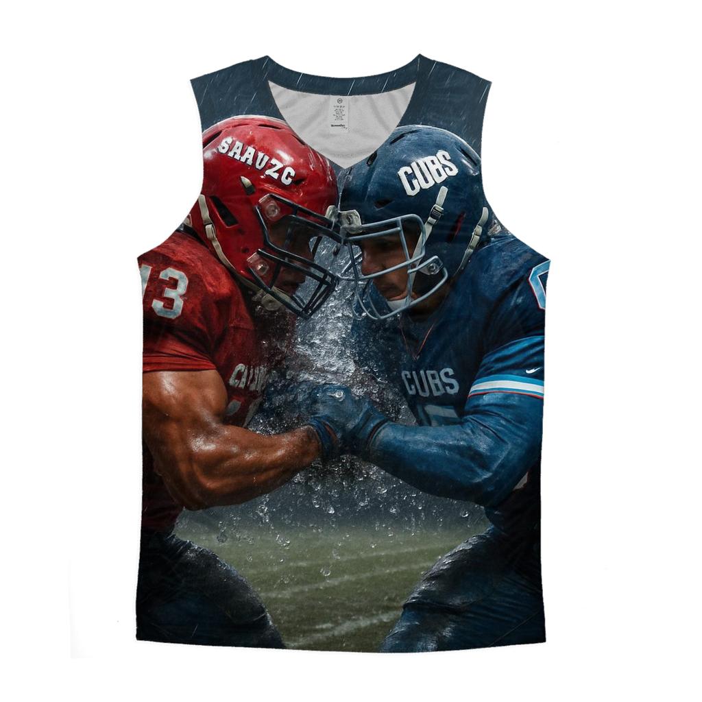 Rain Soaked Rivalry Mudline Collision personalized athletic tanks