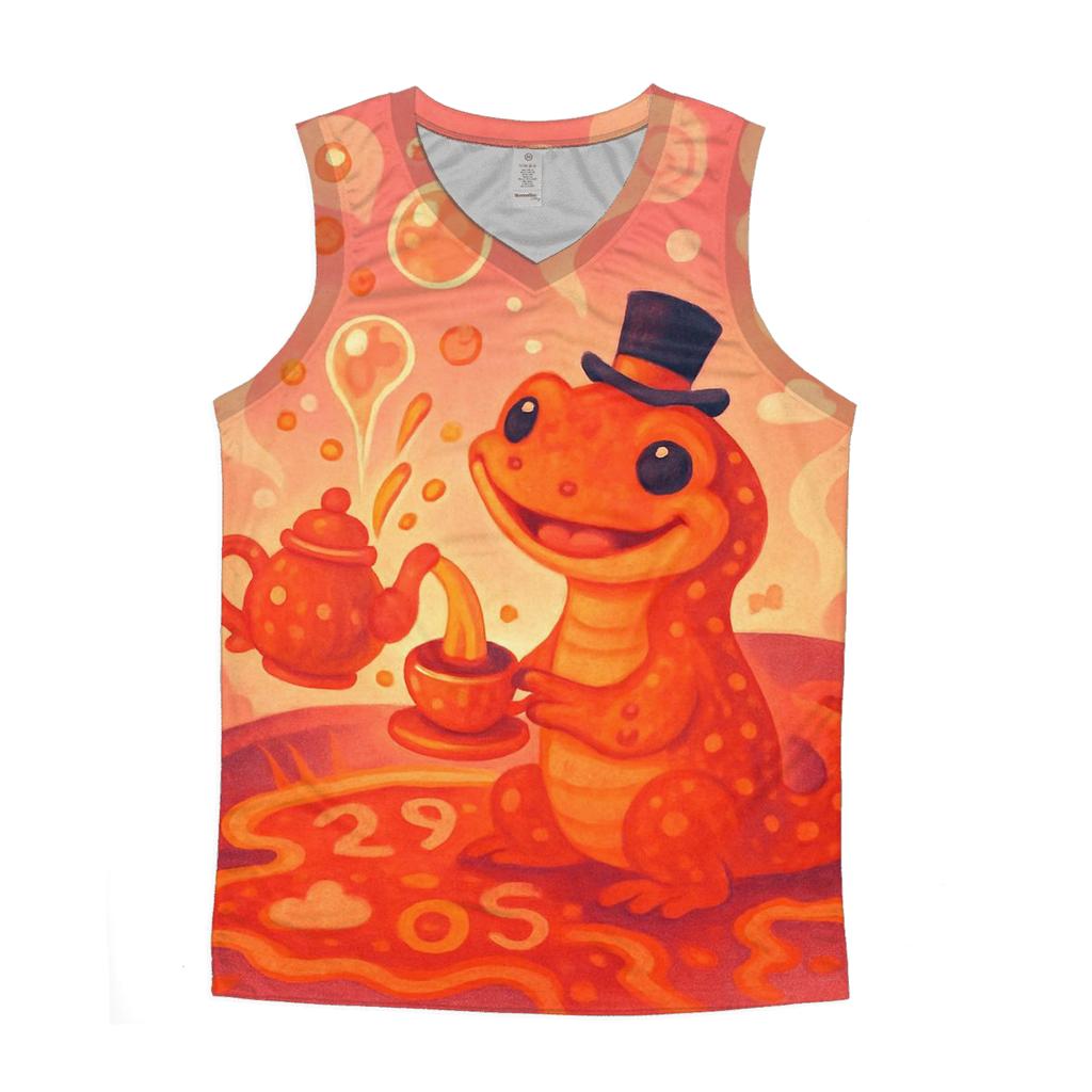 Bubblegum Volcano Tea Party sports performance tank tops