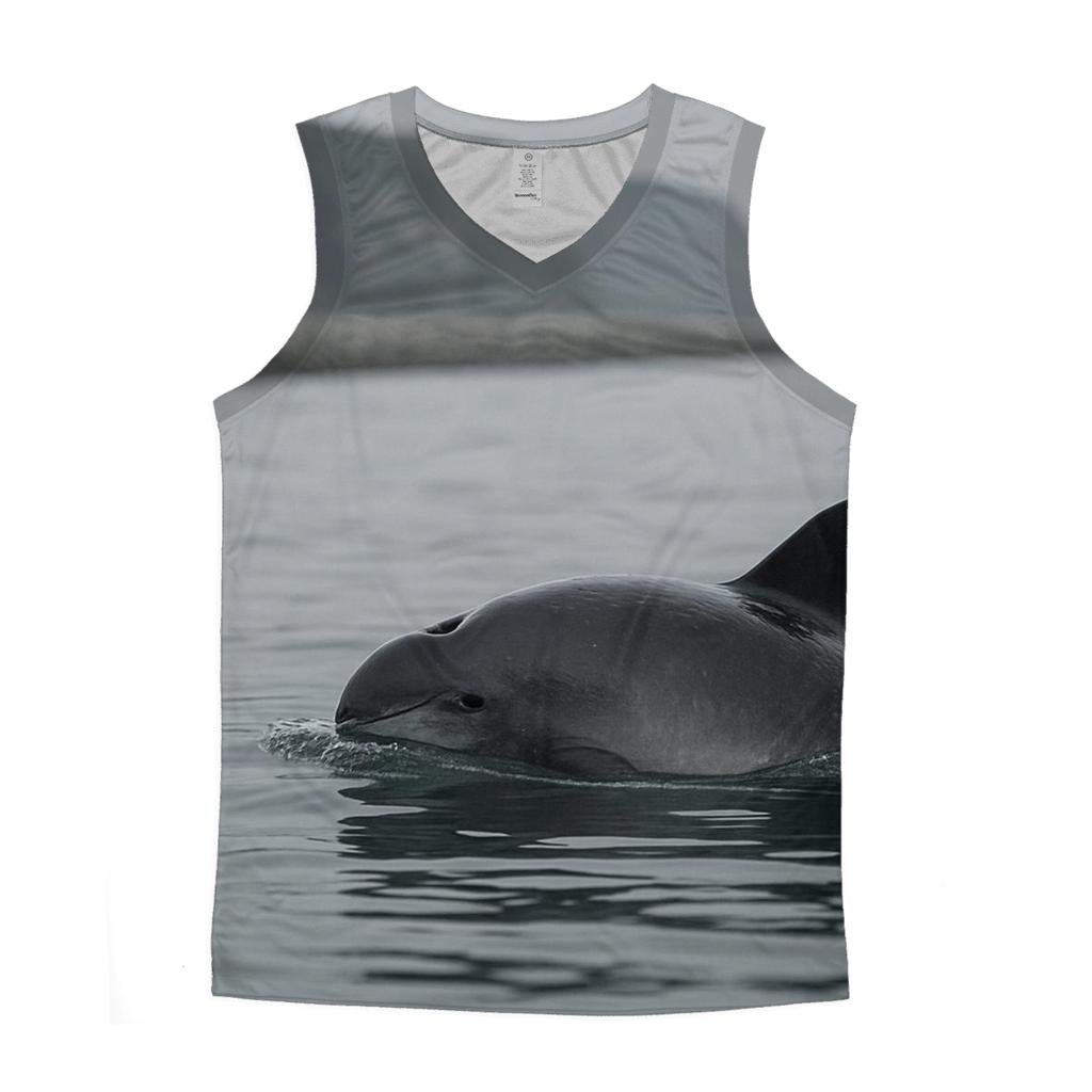 Pebble Dive Harbor Porpoise cotton sleeveless tops