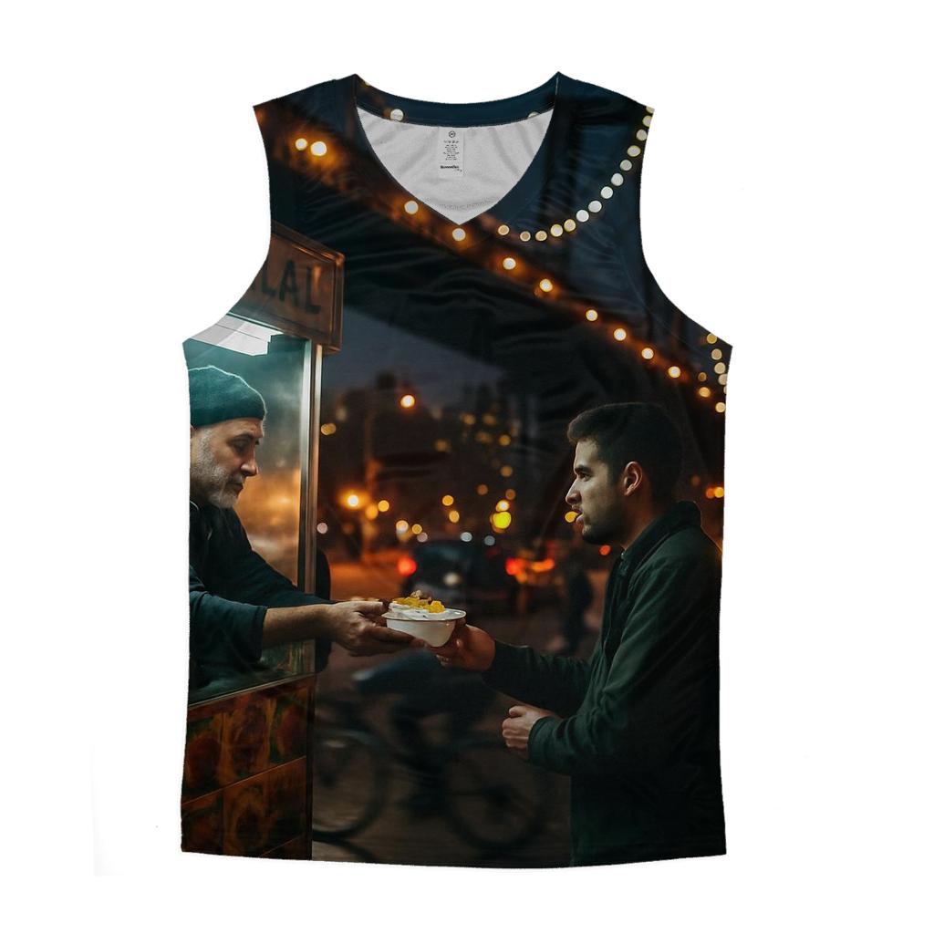 Night Shift Street Food Under Williamsburg Bridge View sports performance tank tops