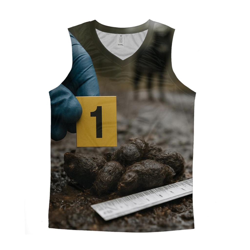 Forest Road Scat Survey Marker cotton sleeveless tops