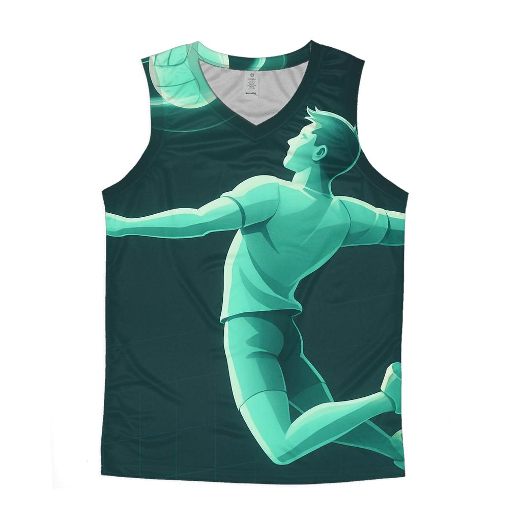 Mint Volleyball Zero Gravity Spike cotton sleeveless tops