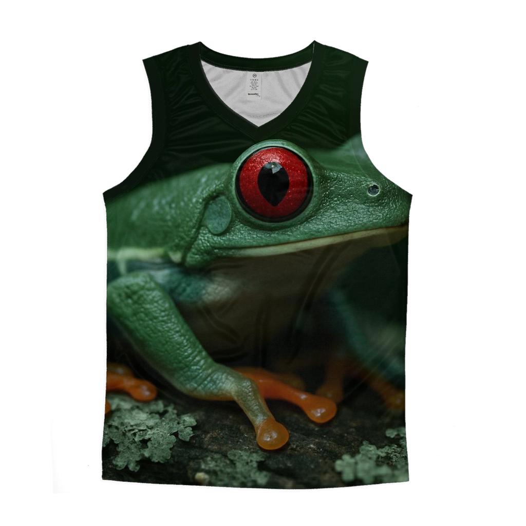Lichen Bark Stillness Red Eyed Tree Frog stylish racerback tanks
