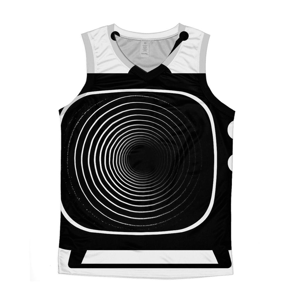 Retro TV Sound Portal personalized athletic tanks