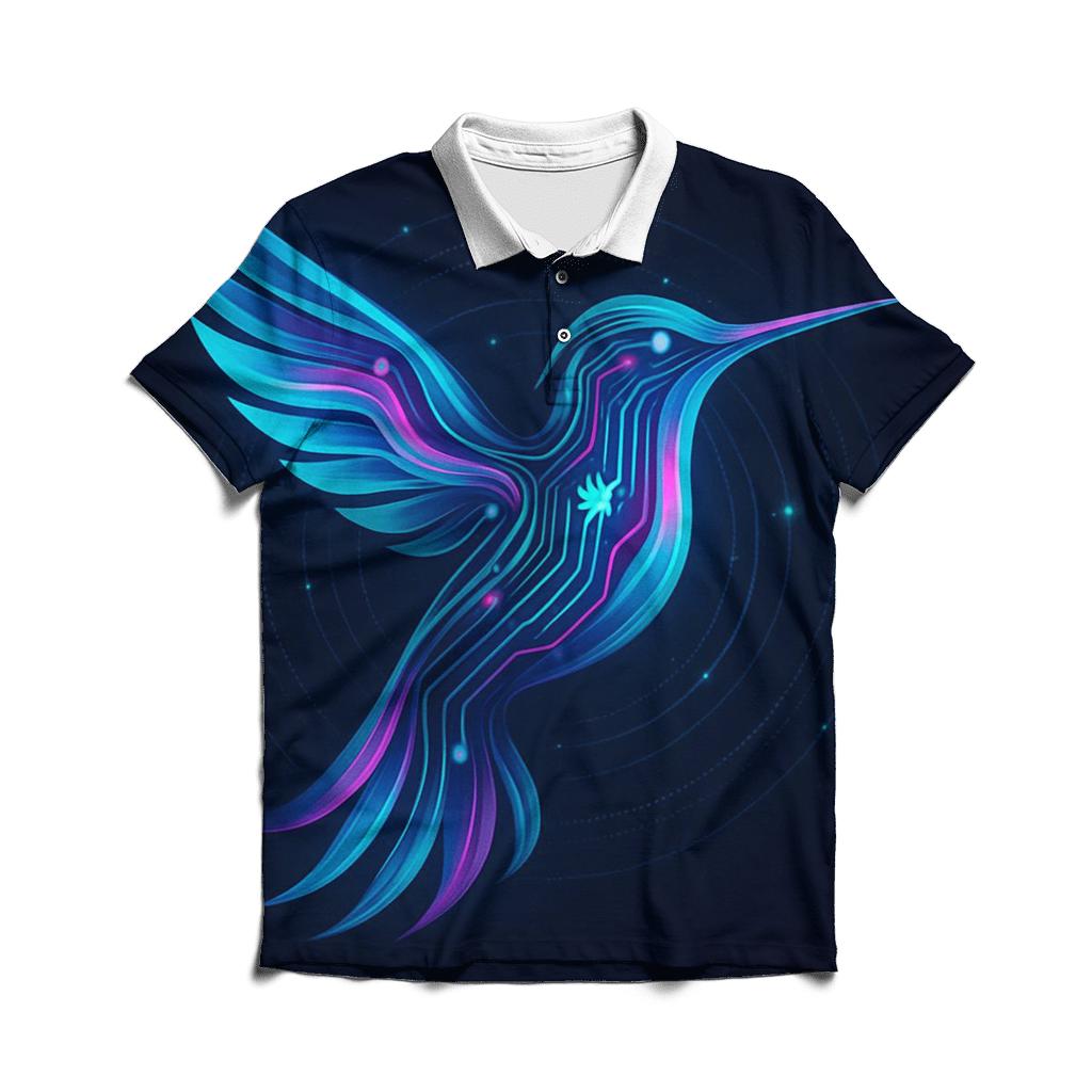 Aurora Circuit Hummingbird casual sports polo shirts