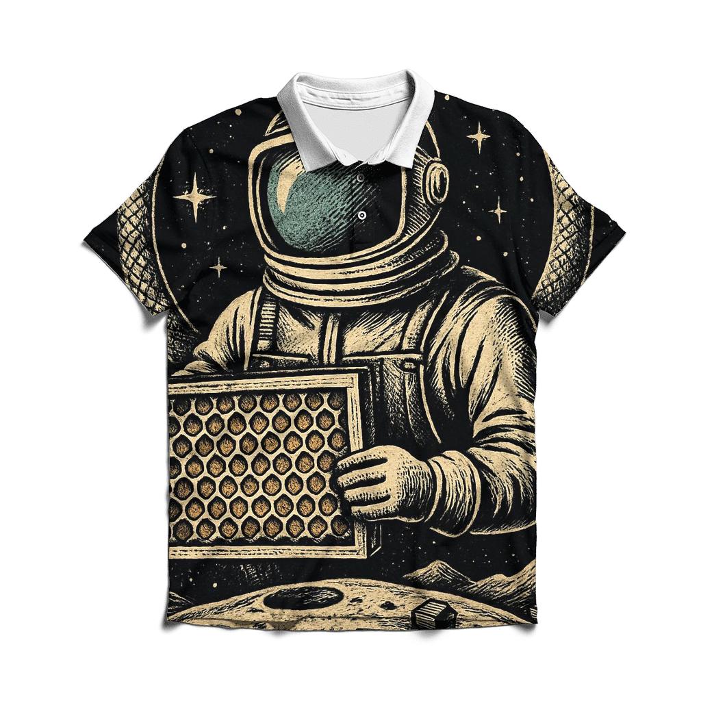 Lunar Beekeeper Ouroboros custom polo shirts