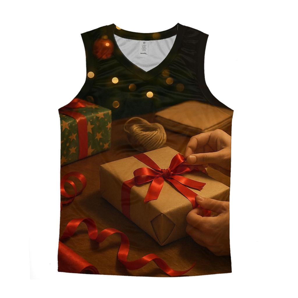 Gift Wrap Table With Ribbon Curl Magic custom tank tops