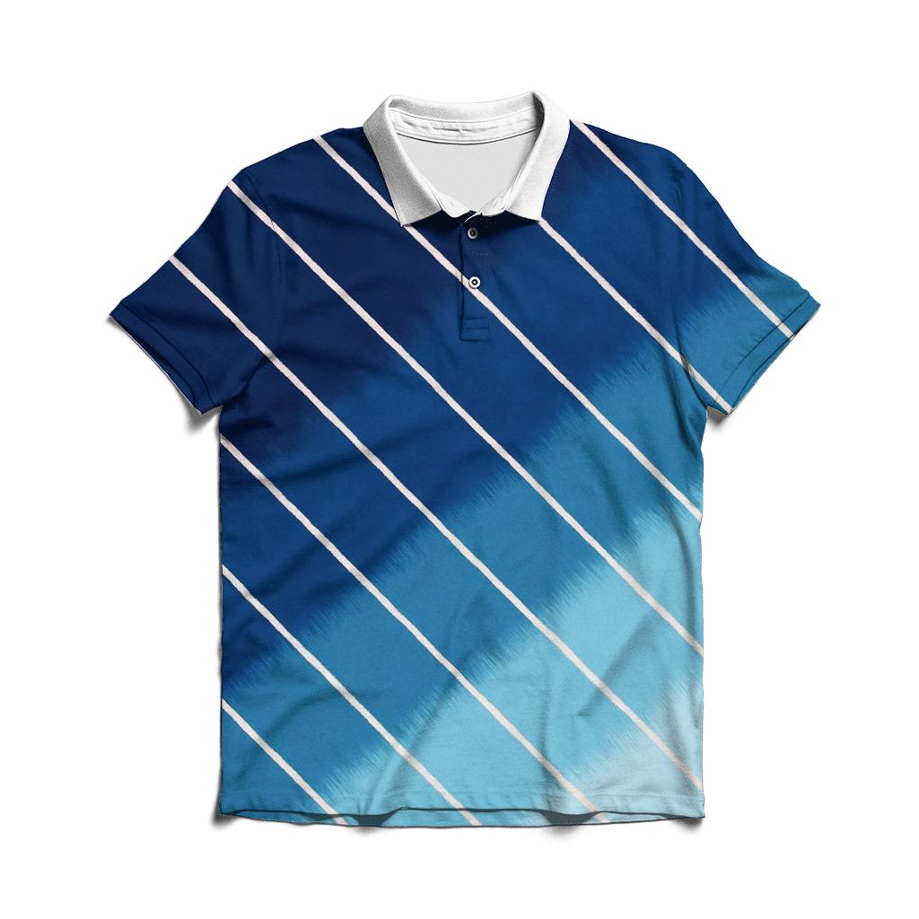 Arashi Comet Tail Diagonals personalized polo shirts
