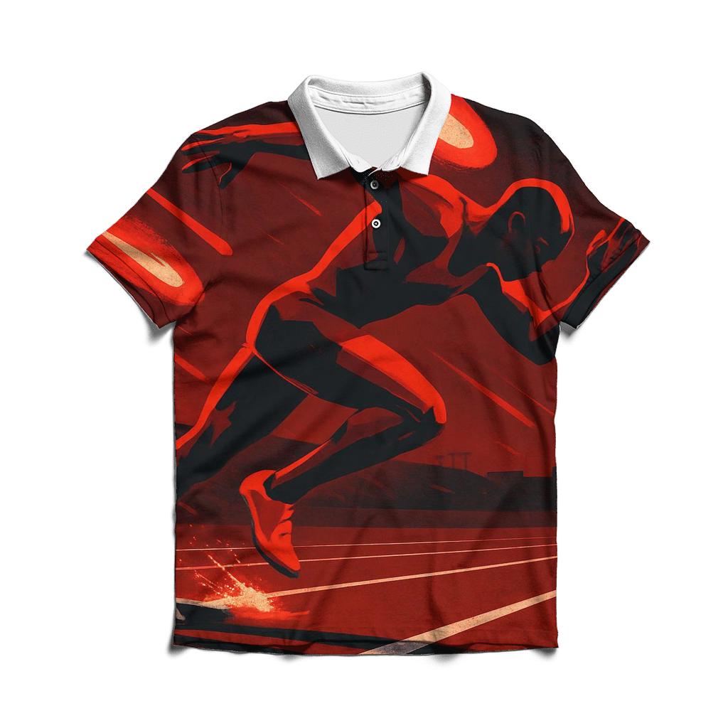 Crimson Sprint Meteor Lane classic pique polos