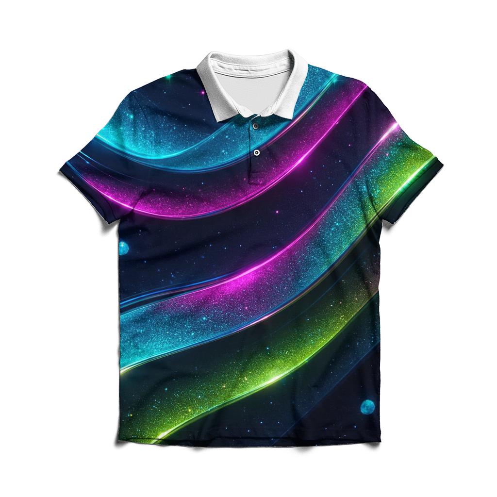 Chrome Aurora Ribbons casual sports polo shirts