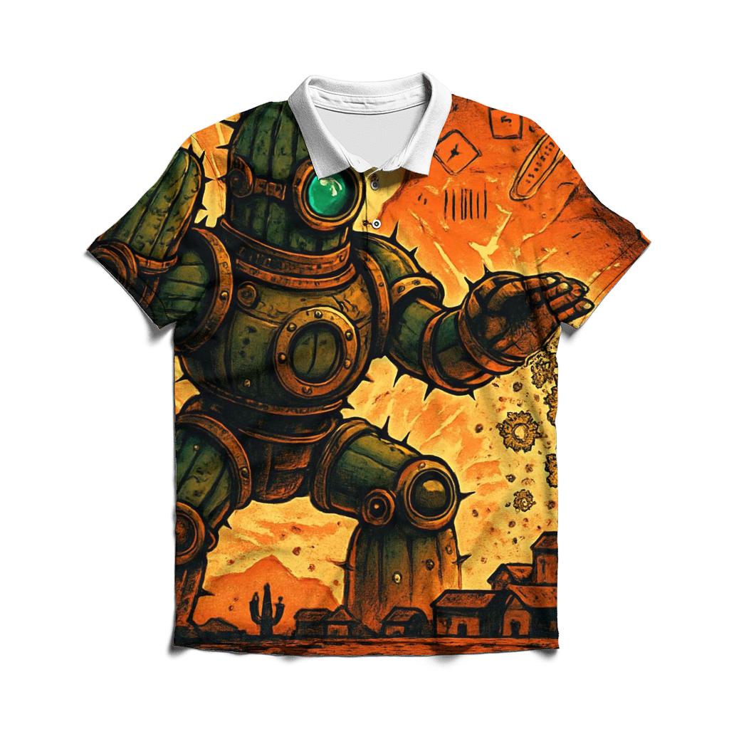 Clockwork Cactus Guardian personalized polo shirts