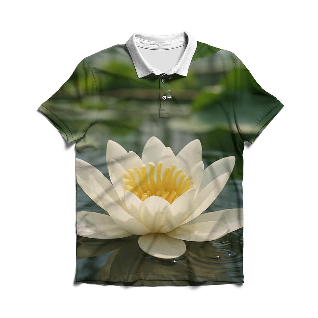 Water Lily Pollination Study In Greenhouse Basin classic pique polos