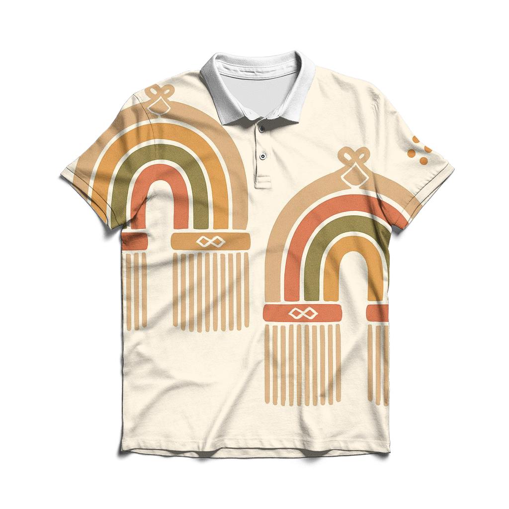 Macrame Rainbow Arches designer slim fit polos
