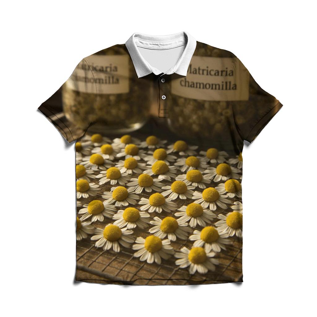 Chamomile Drying Rack In Traditional Apothecary casual sports polo shirts