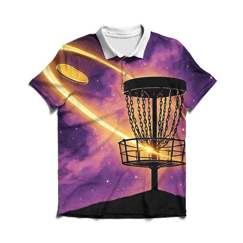 Golden Disc Golf Nebula Basket stylish collar polo tees