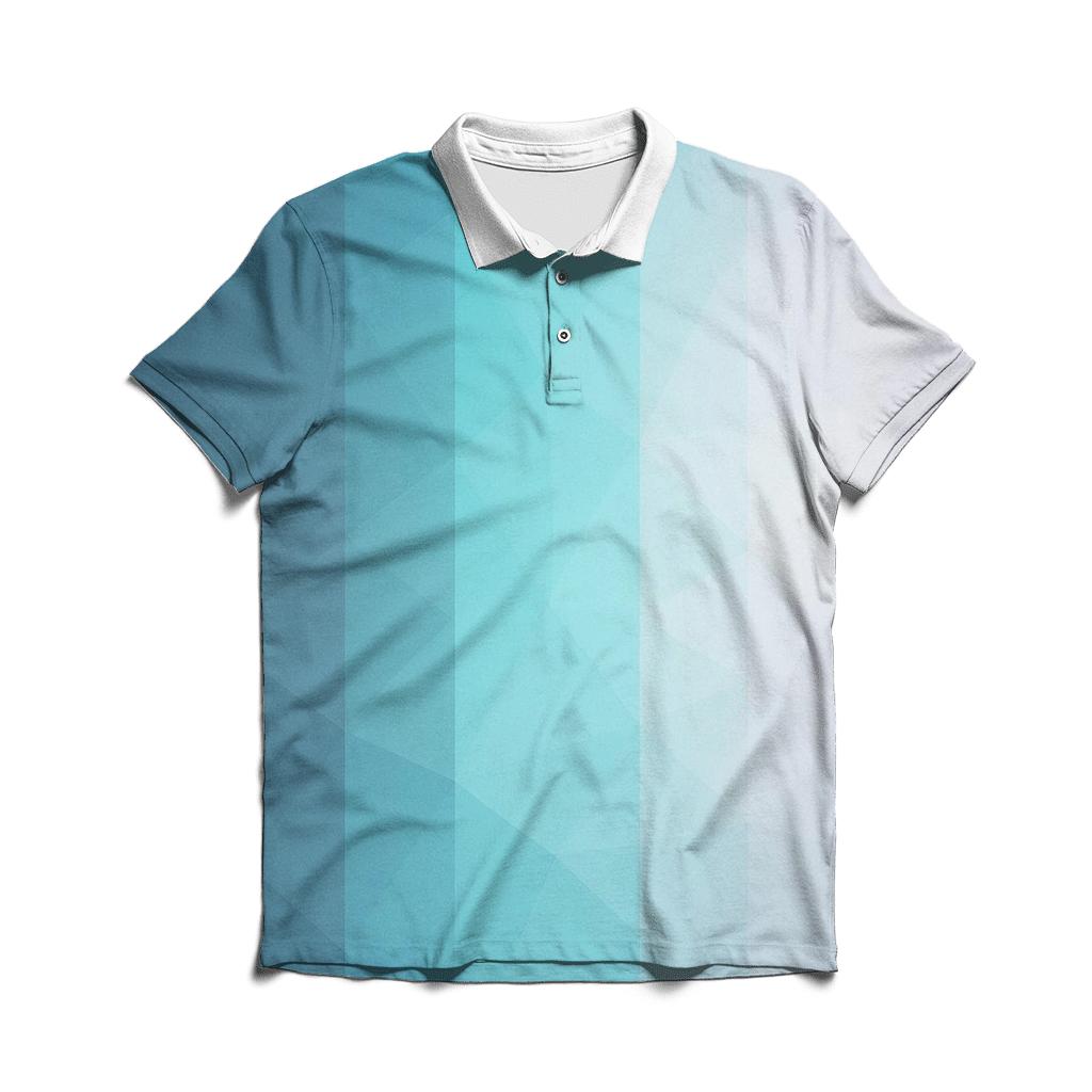 Glacier Prism Fade designer slim fit polos