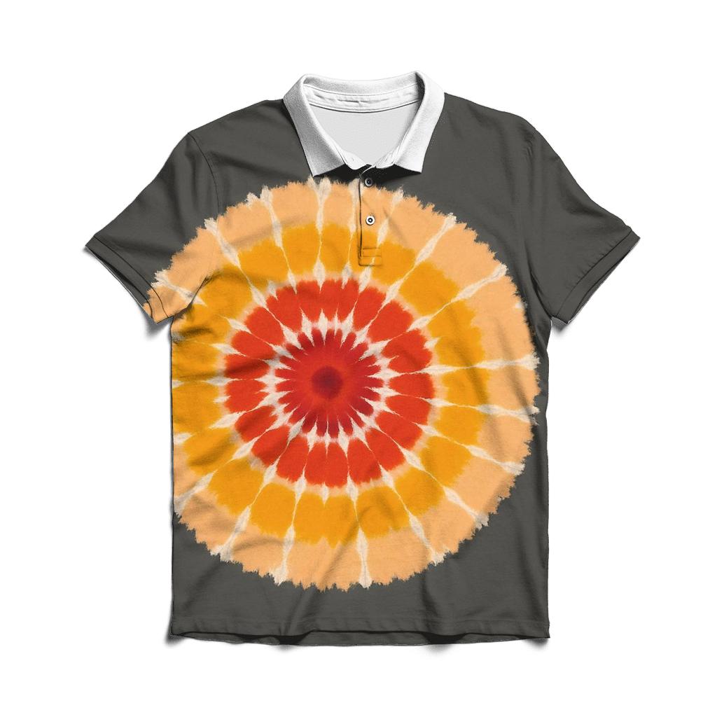 Bullseye Supernova Off Center Rings casual sports polo shirts