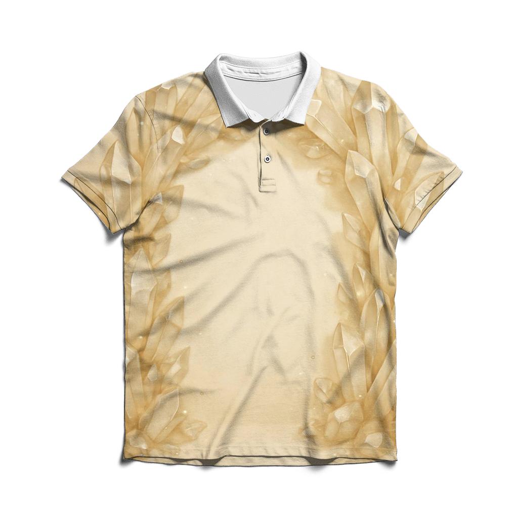 Champagne Crystal Archway classic pique polos