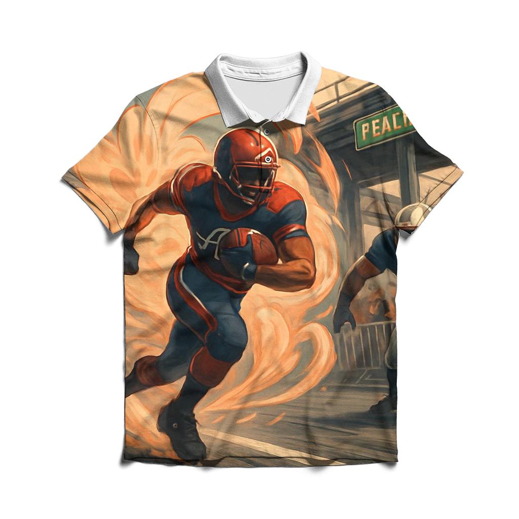 Peachtree Wind Route Kick Return Clash premium cotton polo shirts