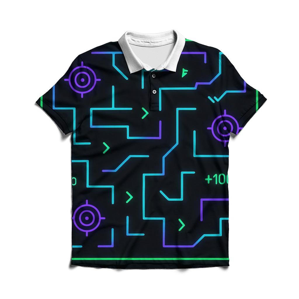 Laser Tag Arena Maze custom polo shirts