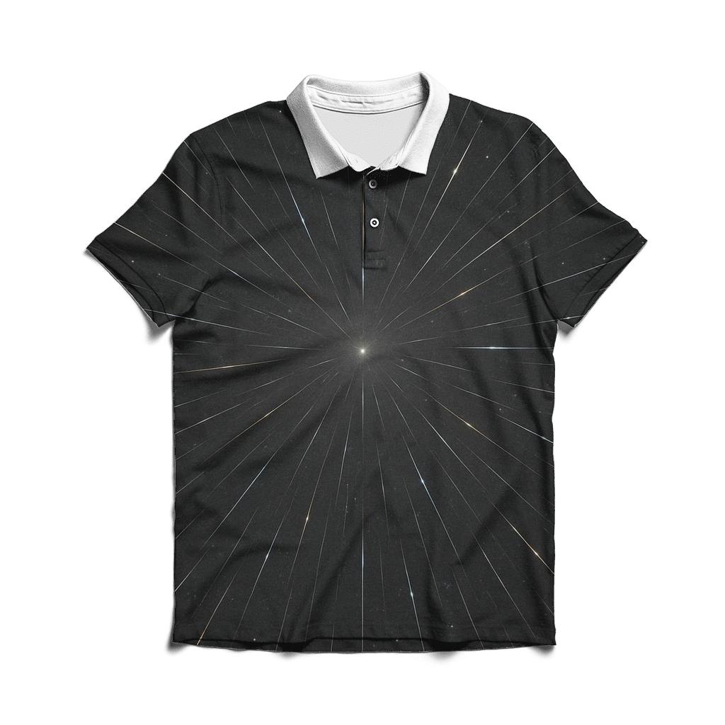 Meteor Radiant Convergence Field personalized polo shirts