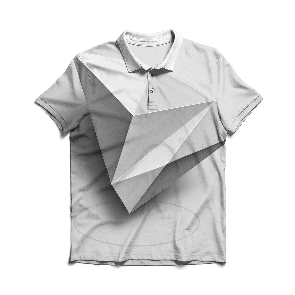 Filter Fold Geometry casual sports polo shirts
