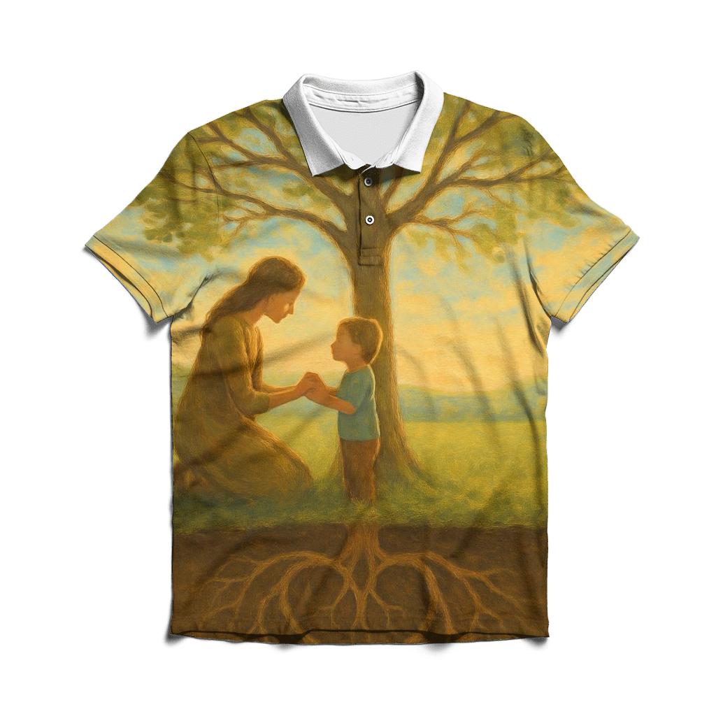 Roots And Wings Her Love That Grounds And Releases casual sports polo shirts