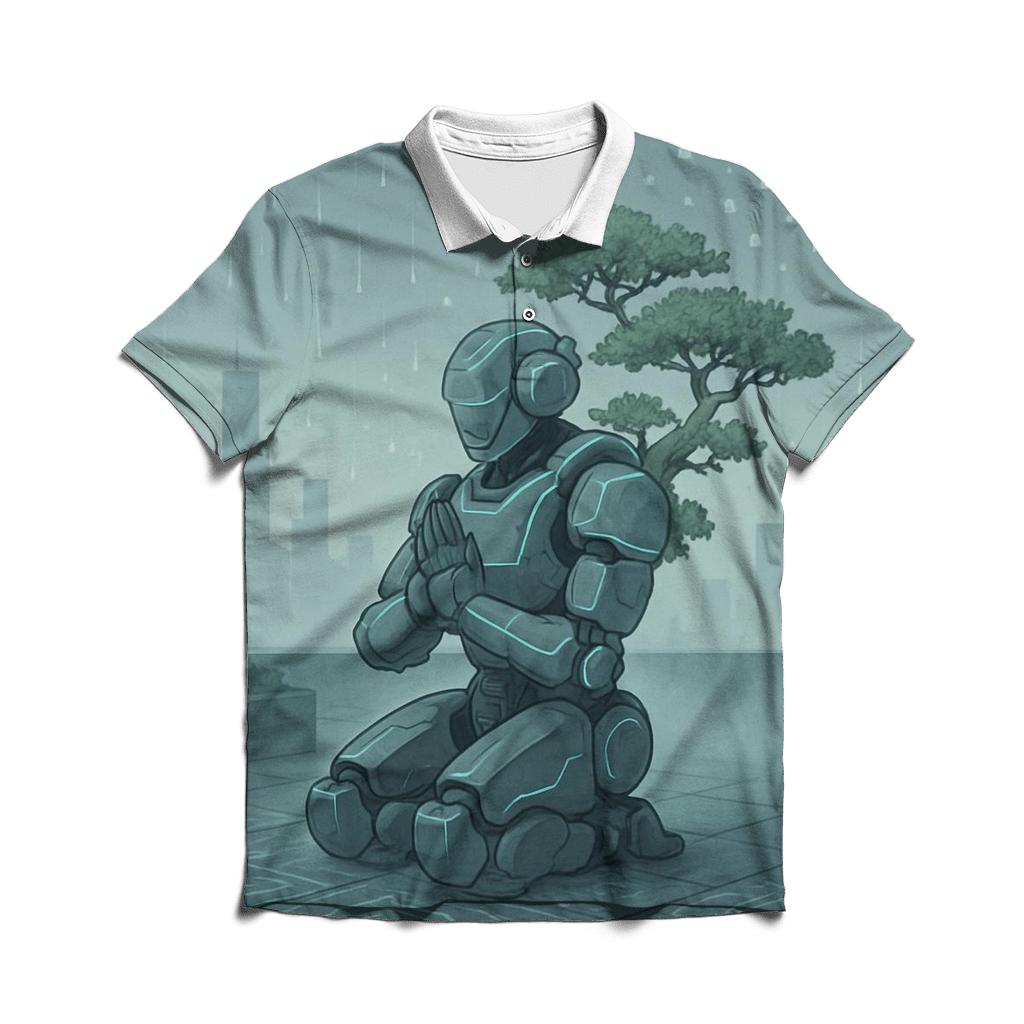 Bonsai Mech Rain Meditation classic pique polos