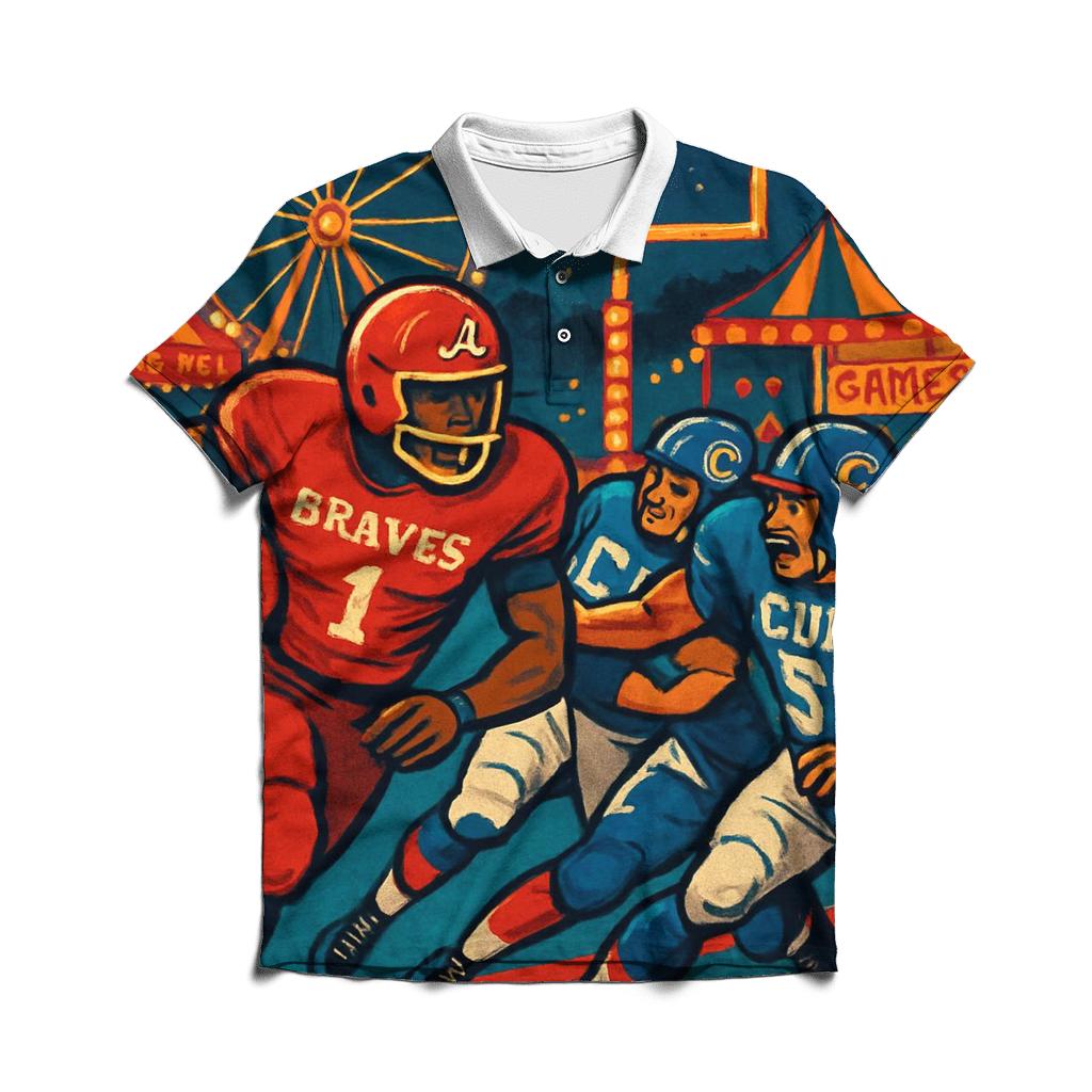 Carnival Midway Trick Play Tackle casual sports polo shirts