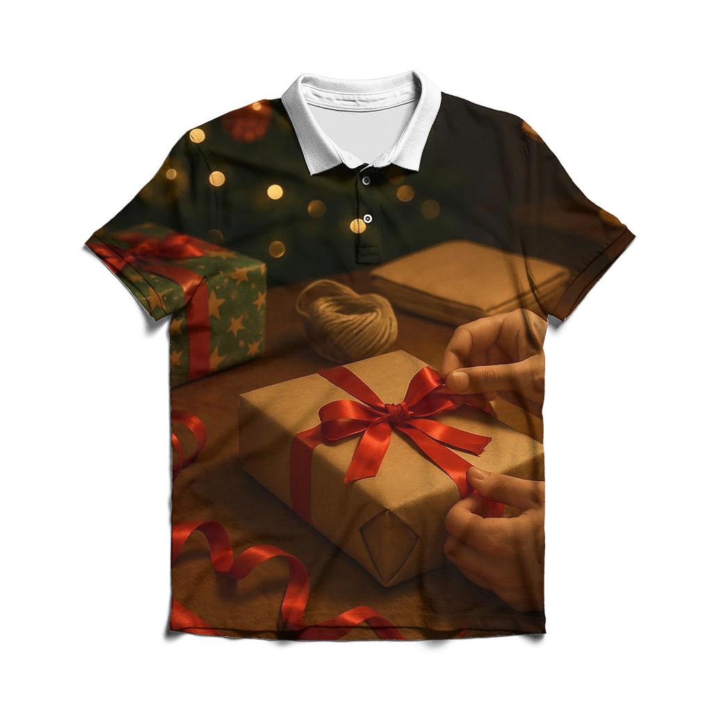 Gift Wrap Table With Ribbon Curl Magic casual sports polo shirts