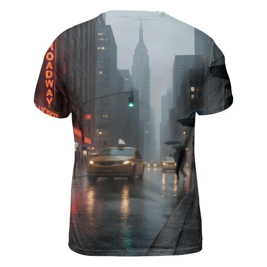 Rain Polished Broadway Canyon With Midtown Rising statement graphic shirts