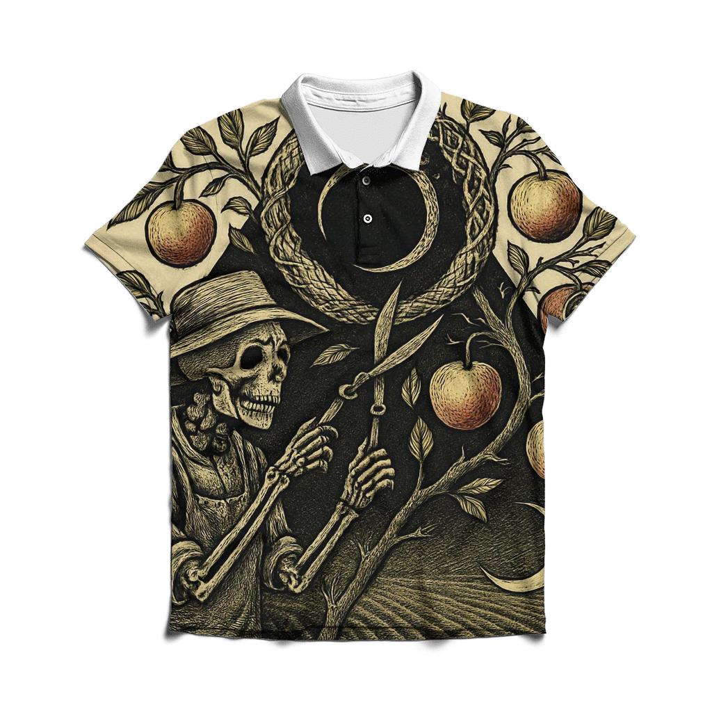 Orchard Eclipse Ouroboros classic pique polos