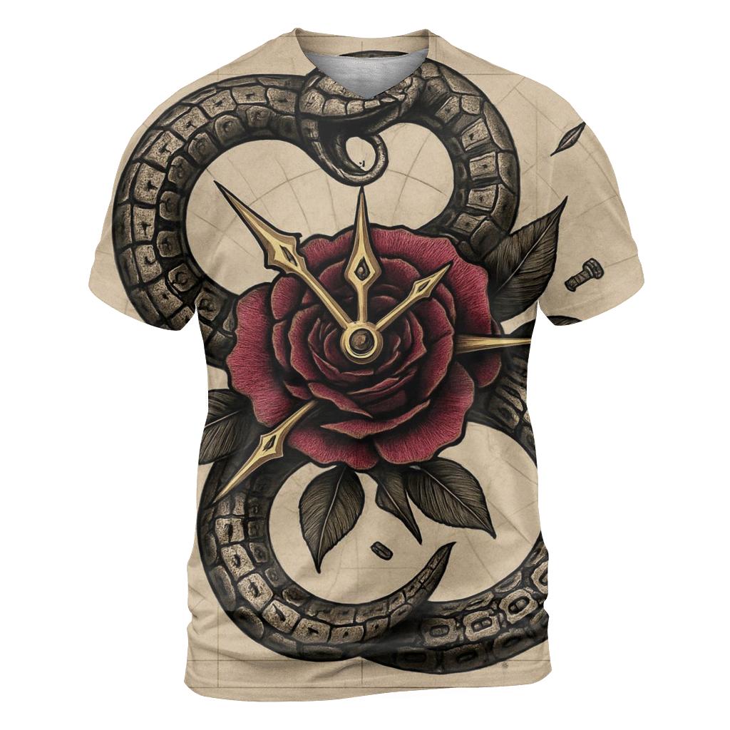 Clockwork Garden Ouroboros custom all-over print shirts