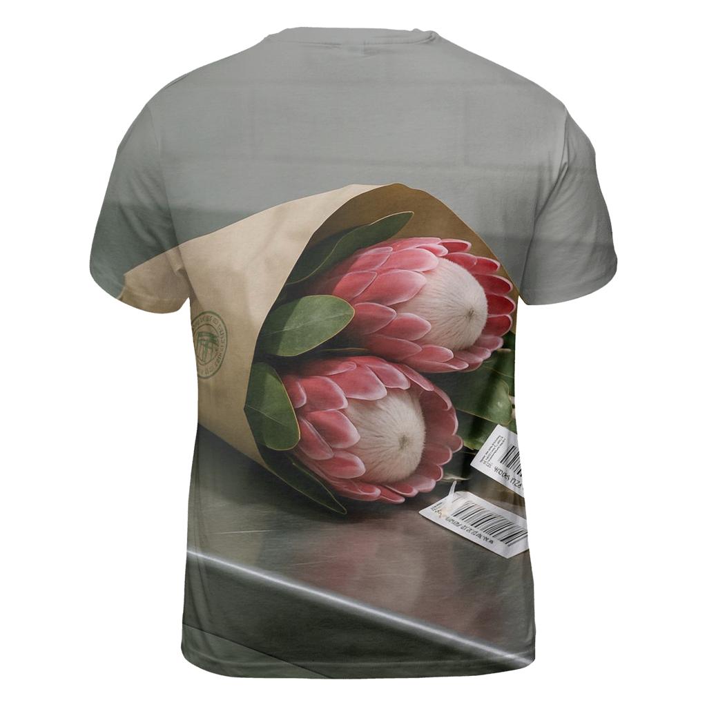 Protea Bouquet Wrapped For Export Inspection creative print fashion shirts