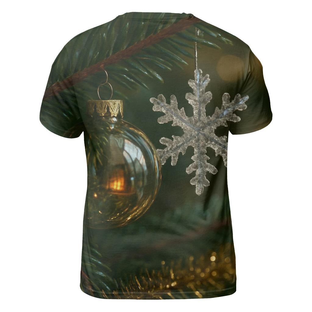 Pine Branch Ornaments In Quiet Focus designer pattern shirts