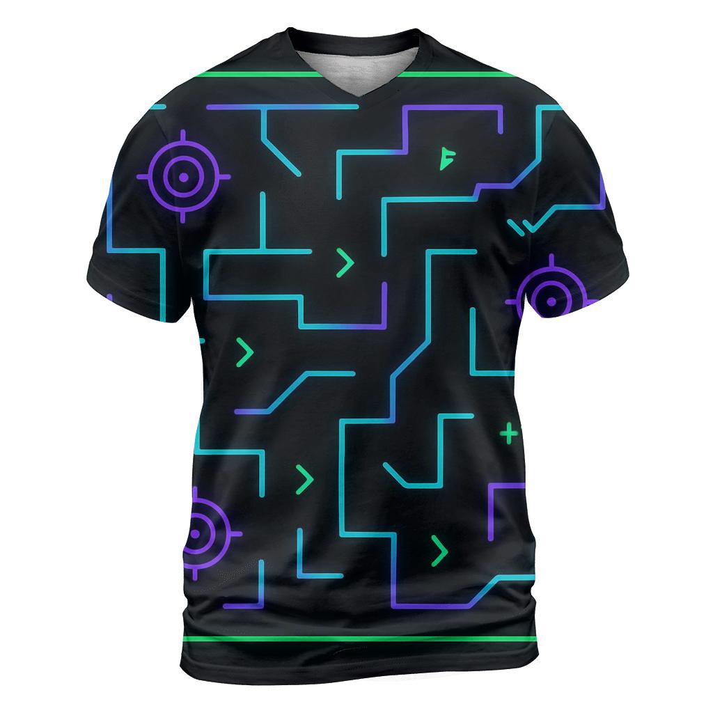 Laser Tag Arena Maze trendy printed shirt styles