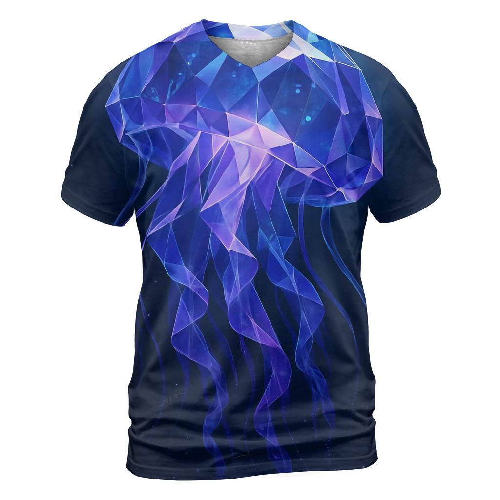 Crystal Jellyfish Deep Sea Bloom custom all-over print shirts