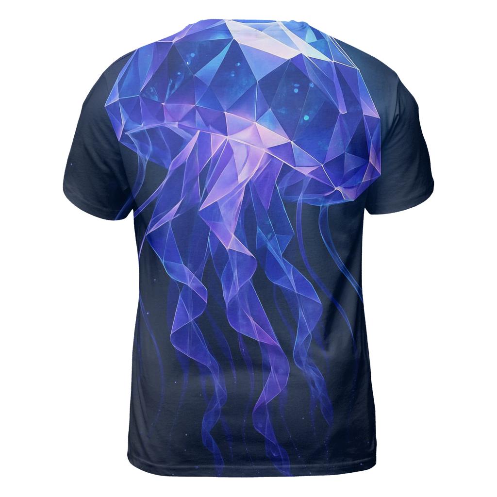 Crystal Jellyfish Deep Sea Bloom custom all-over print shirts