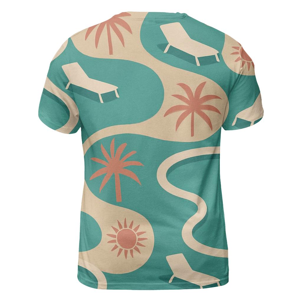 Palm Springs Poolside Curves custom all-over print shirts