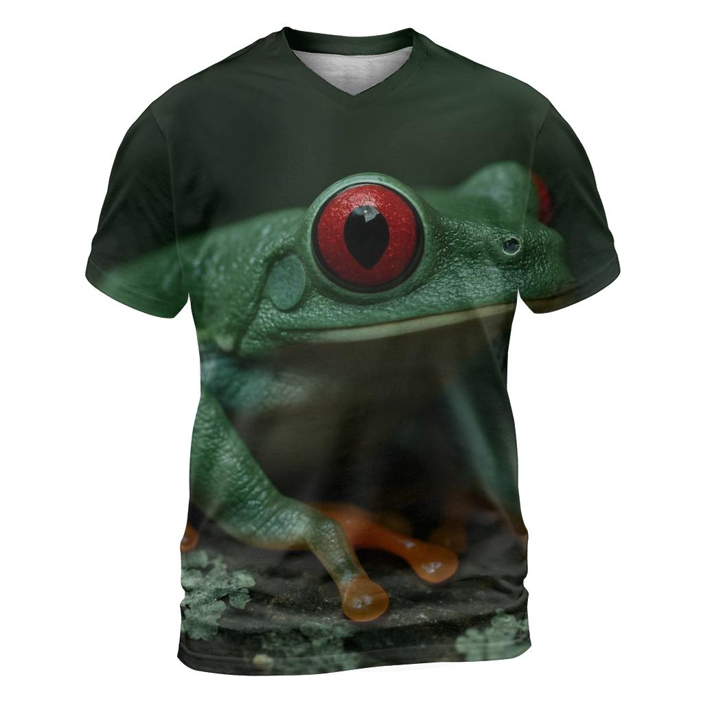 Lichen Bark Stillness Red Eyed Tree Frog personalized full print shirts